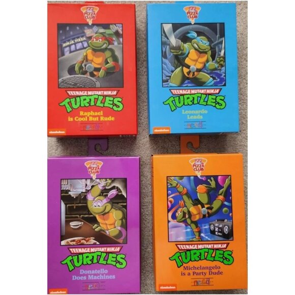 Teenage Mutant Ninja Turtles Leonardo Pizza Club Ultimate Action Figures NECA - Picture 9 of 10